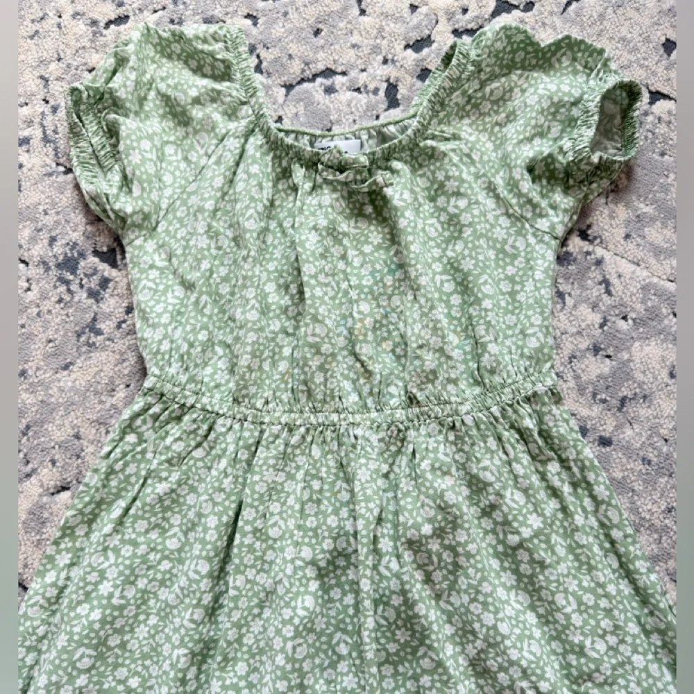 Epic Threads Light Green Floral Kids Dress - Picture 2 of 4